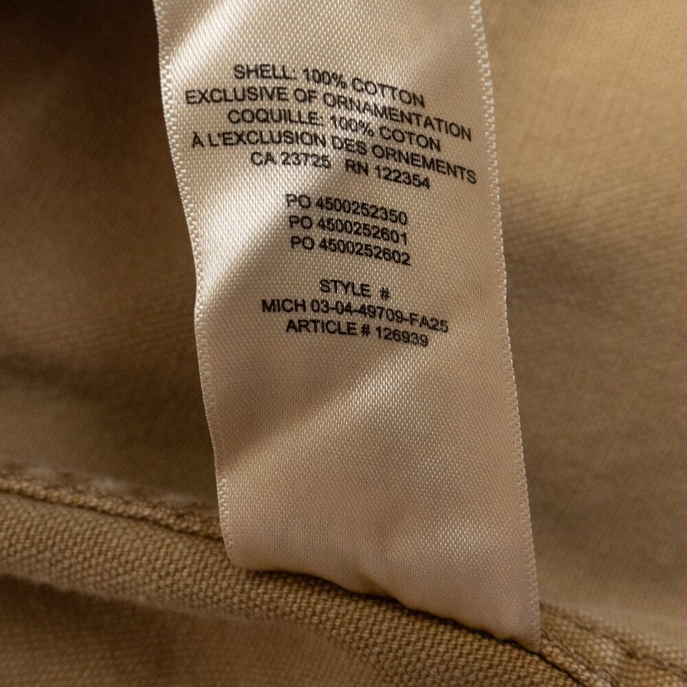 Aritzia TNA Jasper Field Jacket Relaxed Cotton Canvas Vintage Topaz Tan *Altered - Picture 16 of 16